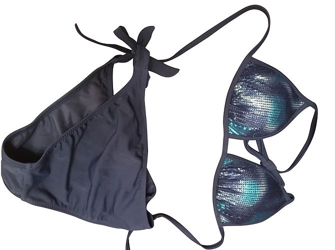 Autre Marque Top bikini Calzedonia blu