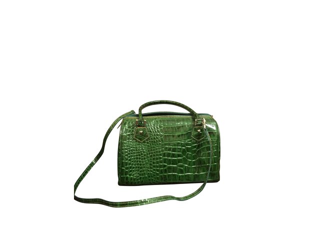 Autre Marque Italian Dark green Leatherette  ref.101050