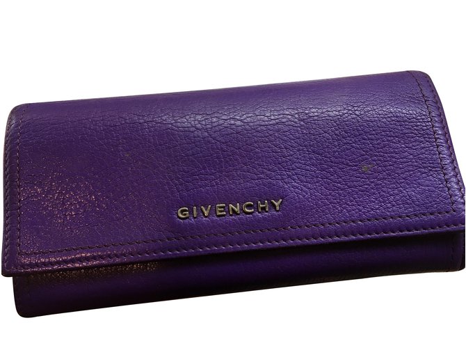 Givenchy Wallets Purple Leather  ref.101057