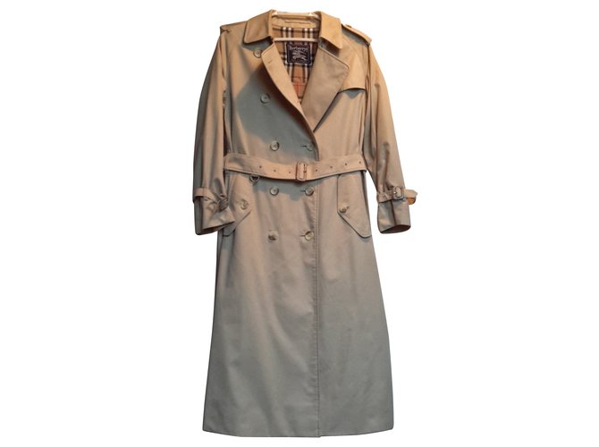 Burberry Trench Coats Bege Algodão  ref.101068