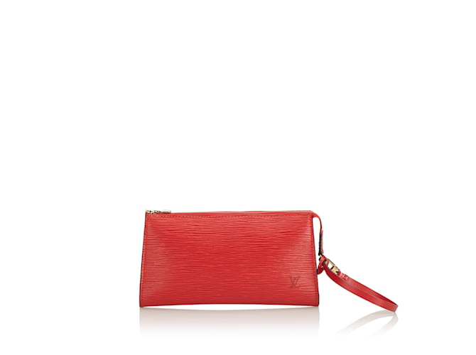 Louis Vuitton Epi Pochette Accessoires Rosso Pelle  ref.101119