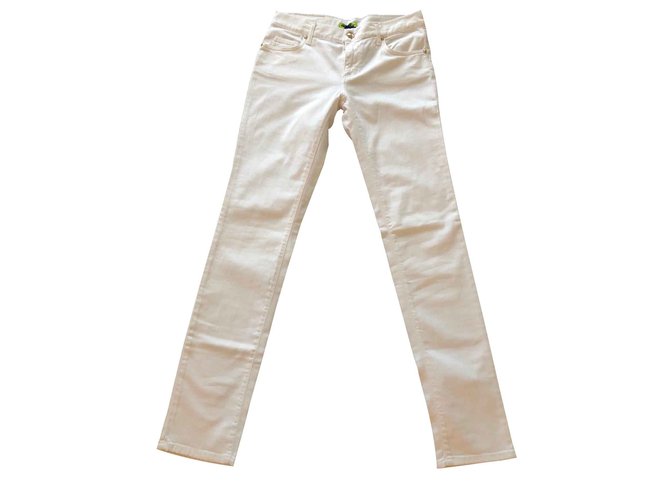 Gianni Versace Jeans von Versace Weiß Baumwolle  ref.101157
