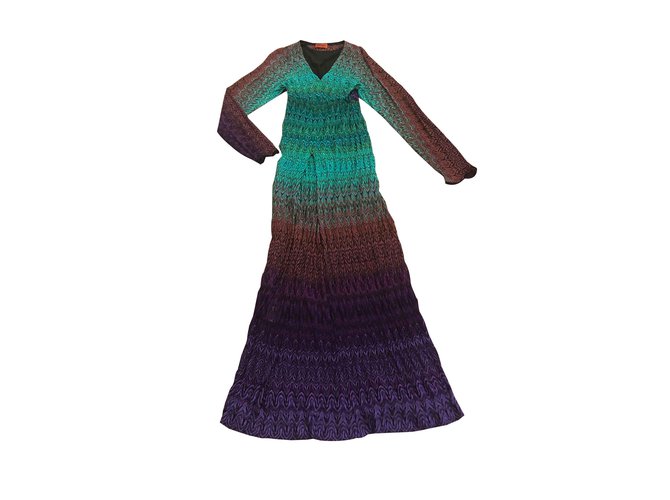 Missoni Long maxi dress Multiple colors Rayon  ref.101161