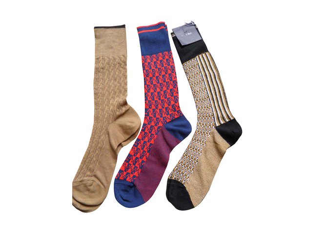 Prada socks Coton Multicolore  ref.101192