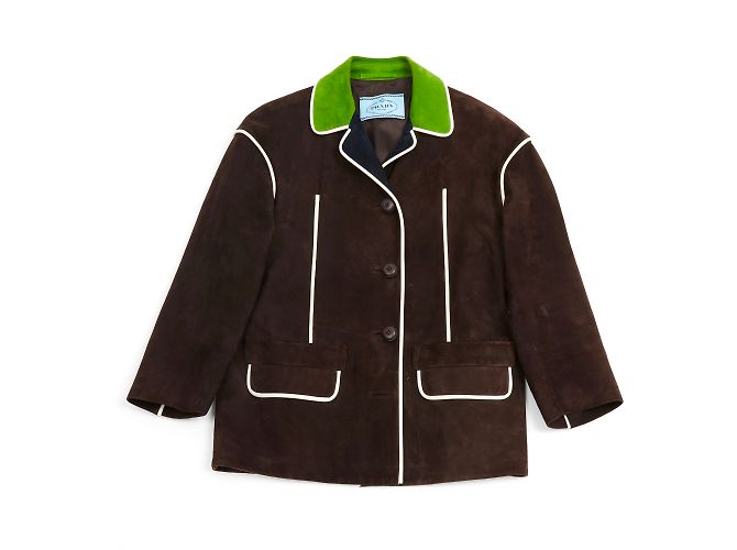 Prada BRAUNER WILDLEDER NEU