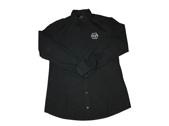 Camicia Philipp Plein in cotone nero L