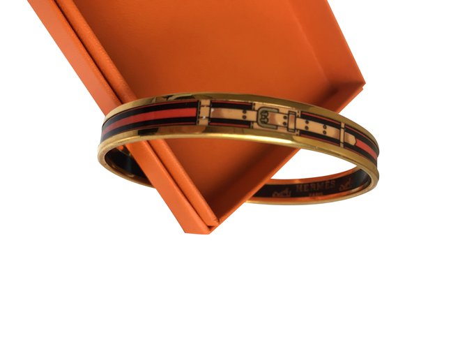 Hermès Armbänder Rot Metall  ref.101247