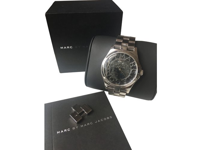 Marc by Marc Jacobs Henry Argento Grigio Acciaio  ref.101276