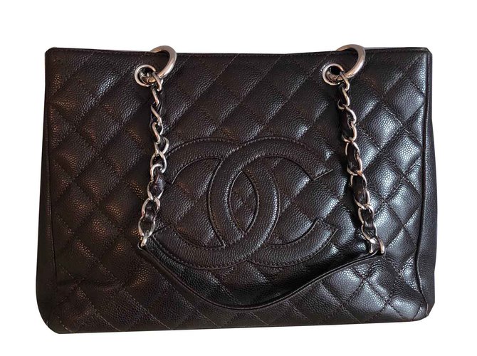 Chanel Grand shopping Brown Leather  ref.101309