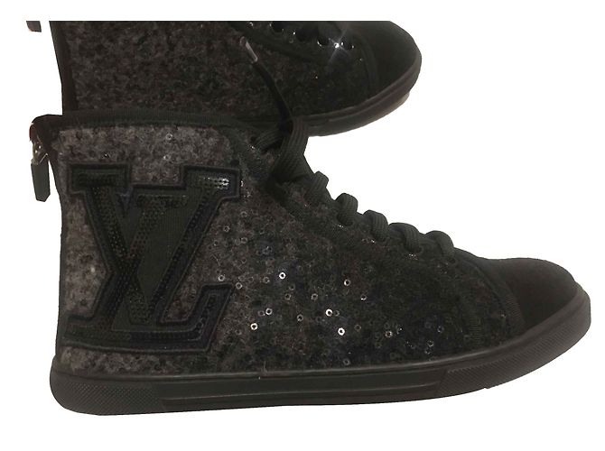 Louis Vuitton Frauenturnschuhe Anthrazitgrau
