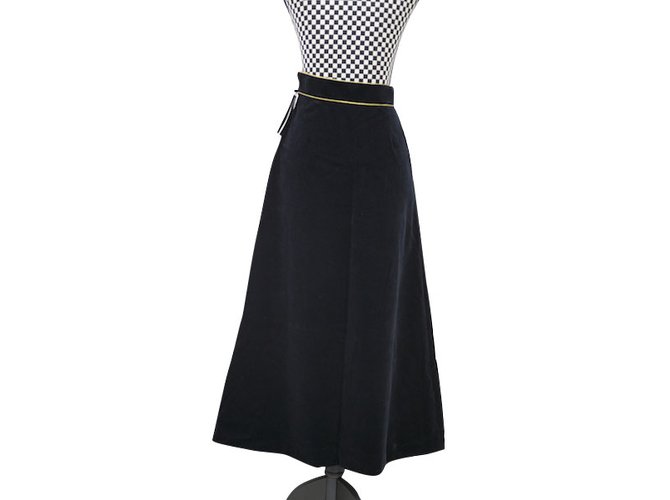 Saint Laurent Skirts Black Velvet  ref.101361