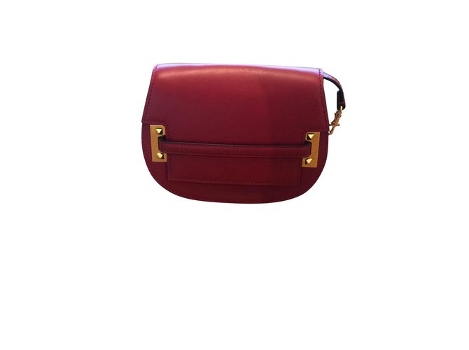 Valentino Garavani Handbags Red Leather  ref.101365