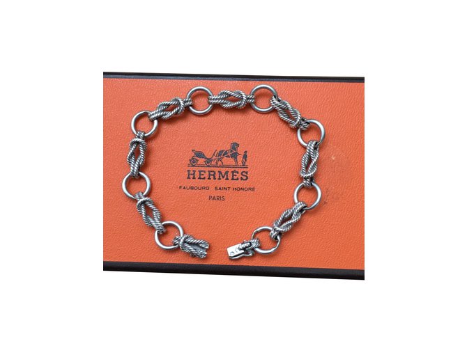 Hermès Bracelets Silvery Silver  ref.101375