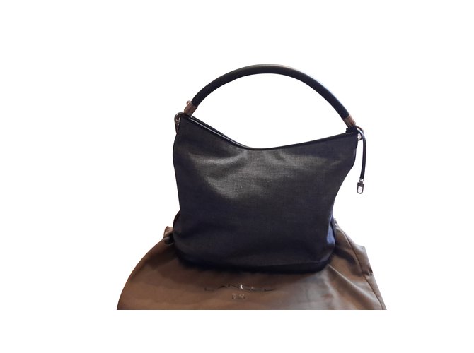 French Flair by Lancel Navy blue Leather  ref.101377