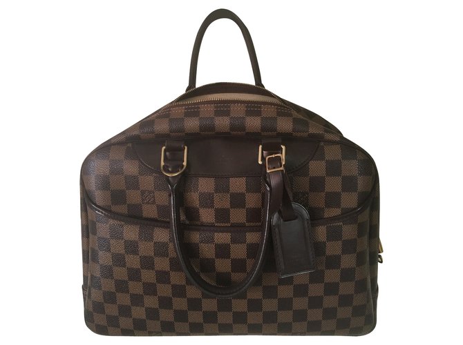 Louis Vuitton Deauville damier ebene ( special order) Brown Leather  ref.101386