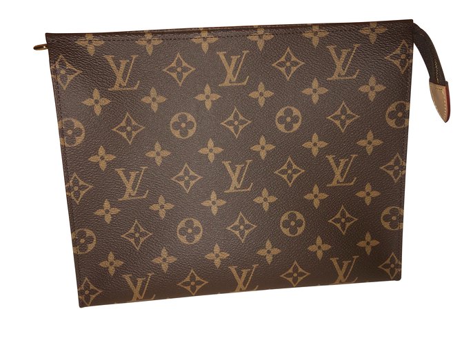 Louis Vuitton Clutch-Taschen Karamell Leder  ref.101456