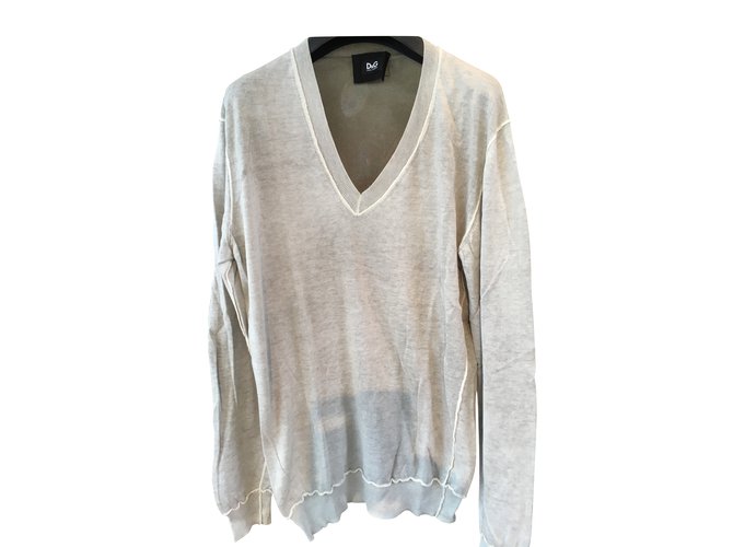 Dolce & Gabbana Sweater Beige Cotton  ref.101470
