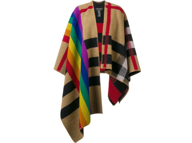 burberry rainbow poncho