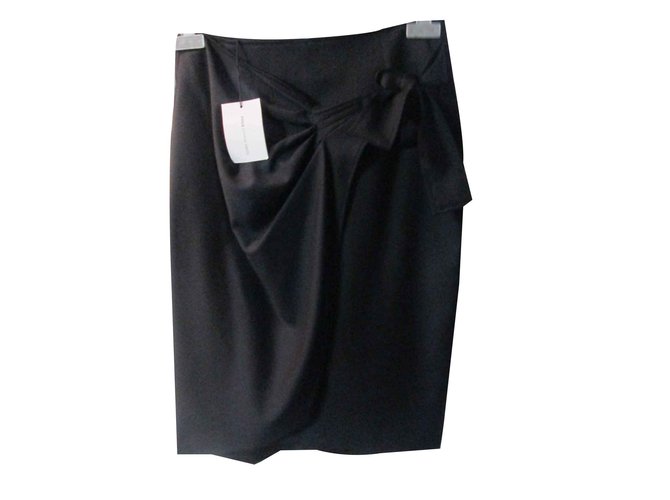Isabel Marant Etoile Falda negra Negro Lana  ref.101545