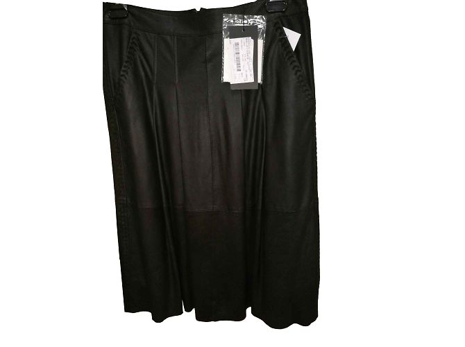 Weekend Max Mara Gonna in pelle nera