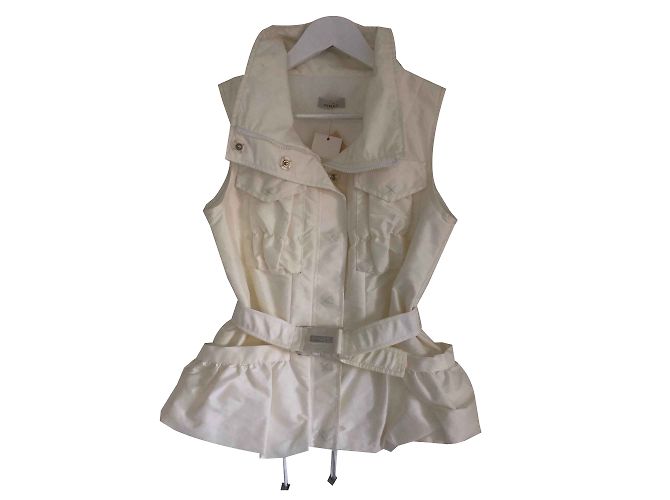 Sleeveless jacket from Pinko. White 