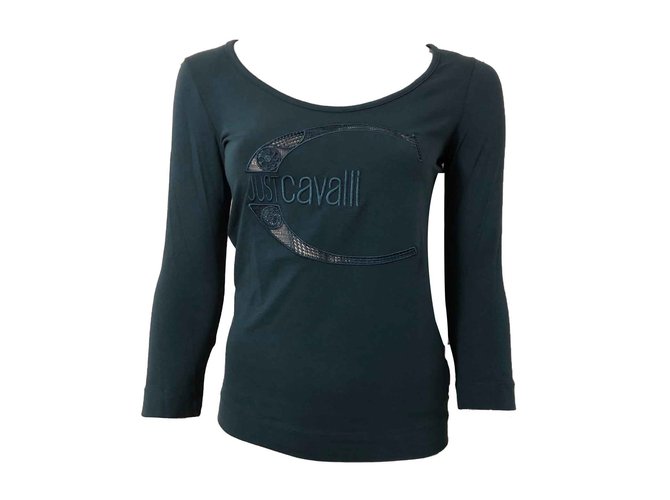 Just Cavalli Tops Blue Cotton  ref.101566