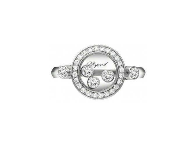 Anello Chopard Happy Diamonds Bianco Oro bianco  ref.101602