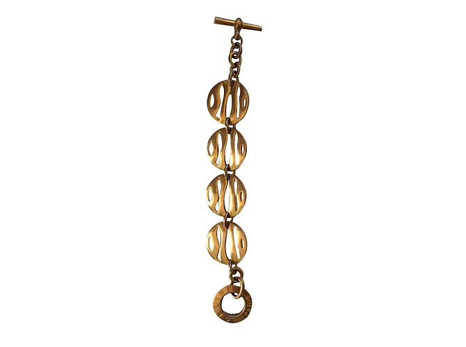 Pulsera Céline de metal dorado