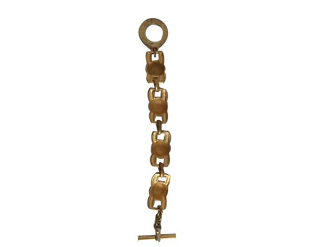 Pulsera Céline de metal dorado