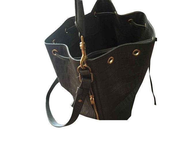 Saint Laurent Handbags Grey Leather  ref.101627