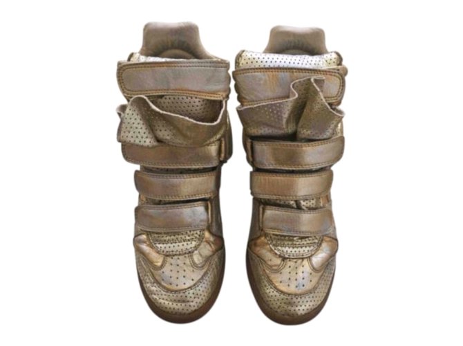 Isabel Marant Sneakers Golden Leather  ref.101639