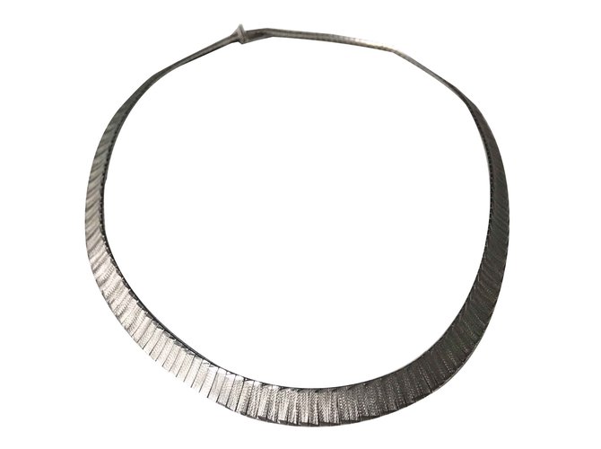 Autre Marque Halsketten Silber Grau Geld  ref.101650