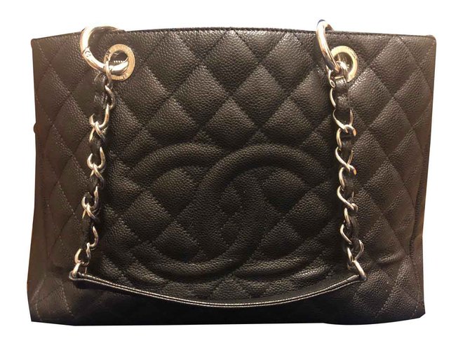 Chanel Grand shopping Hazelnut Leather  ref.101654