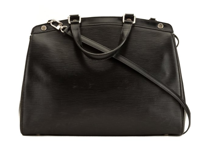 Louis Vuitton Noir Epi Brea PM Black Leather  ref.101679