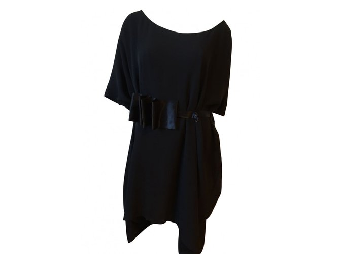 Acne Dresses Black Polyester  ref.101717