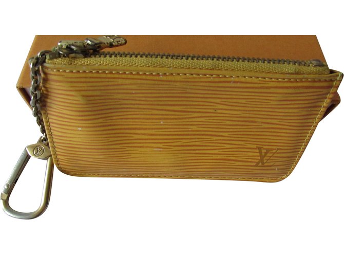 Louis Vuitton borse, portafogli, casi Giallo Pelle  ref.101751