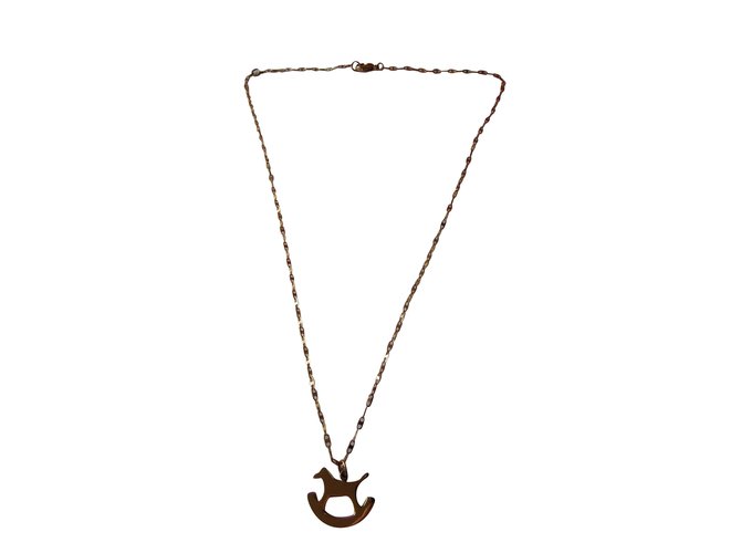 Hermès Necklaces Golden Metal  ref.101776