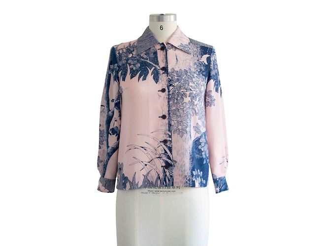 Hanae Mori Top Blu