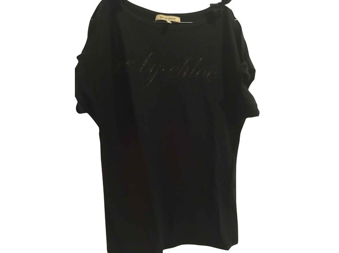 see by chloé t-shirt Black Cotton  ref.101835