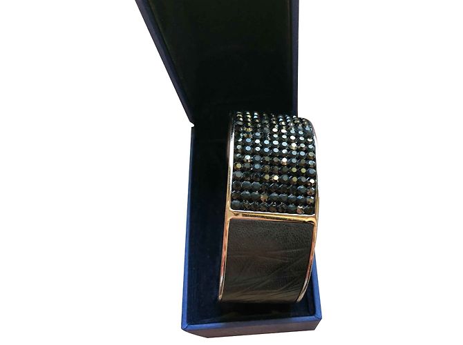 Bracciale Swarovski Nero Metallo