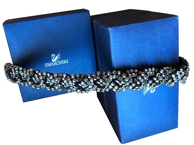 Bracciale Swarovski Grigio Scuro Grigio antracite