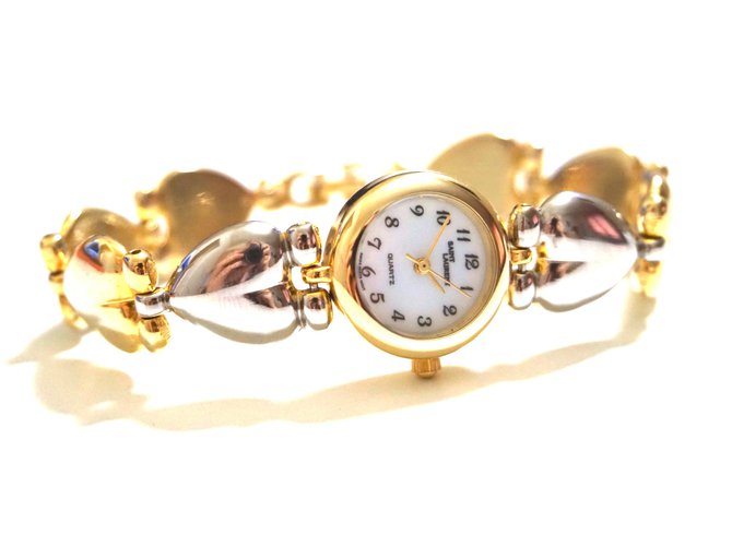 Saint Laurent Relógios finos Prata Dourado Metal  ref.101840