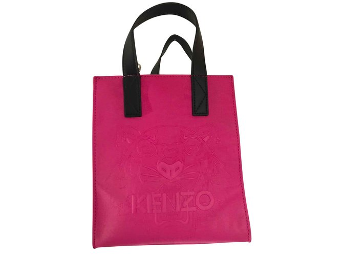 Kenzo Handbags Pink Leather  ref.101877