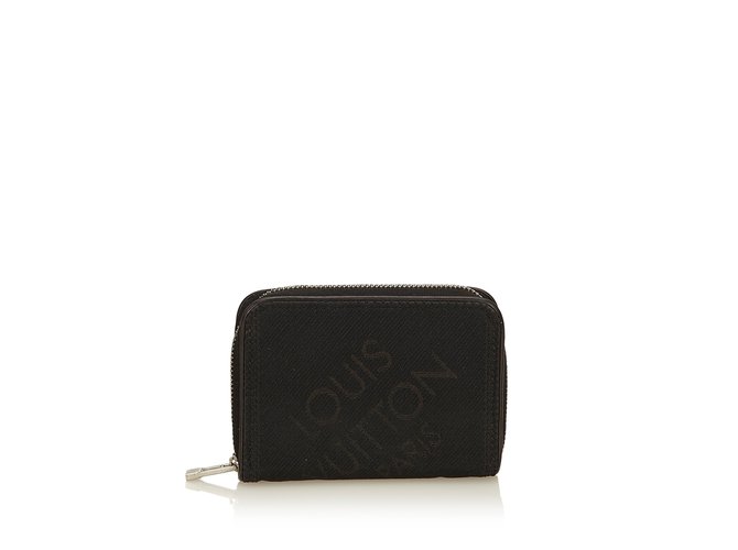 Louis Vuitton Damier Geant Zippy Coin Wallet Black Cloth  ref.101908