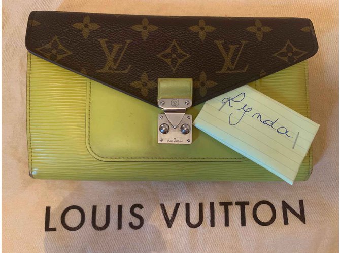 Louis Vuitton Marie Rose Verde Lienzo  ref.101981