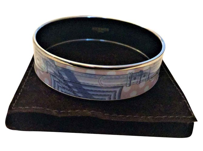 Hermès enamel bracelet Beige Metal  ref.104700