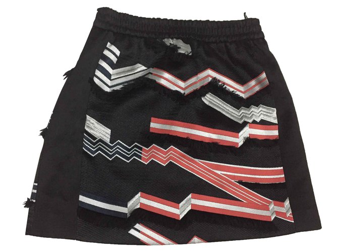 Kenzo Skirts Black Red Polyester  ref.101989