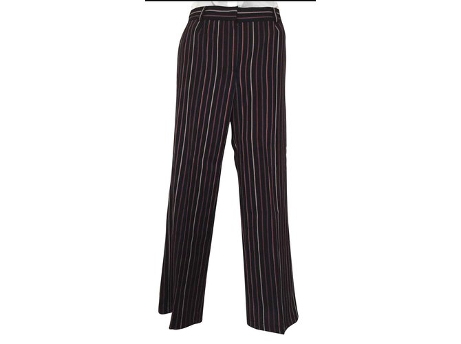 Kenzo Pantalons, leggings Polyester Laine Noir  ref.101993