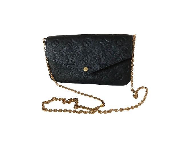 Pochette Félicie Louis Vuitton Pochette monogram empreinte Felicie Noir