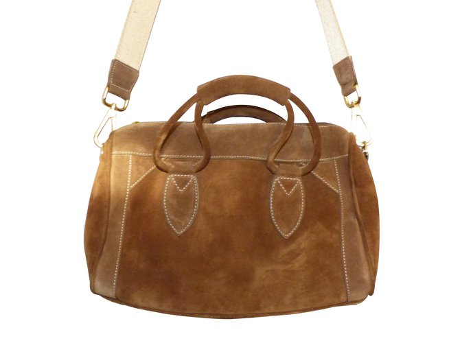 Ba&Sh Handbags Light brown Caramel Leather  ref.102052